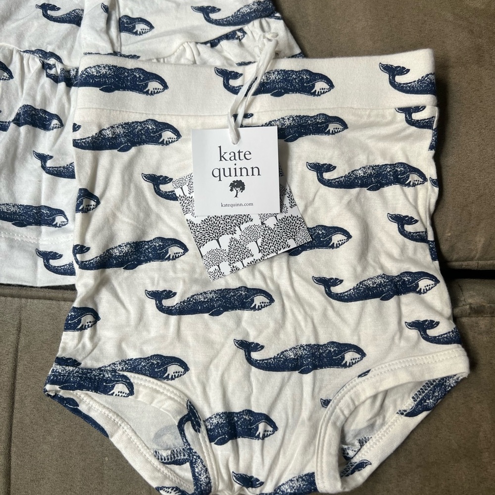Kate Quinn Whale Print Dress and Bloomers - Picture 2 of 6